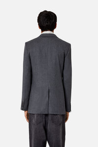 Veste deux boutons en laine - Grey