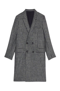 Manteau double boutonnage en laine - Grey & Black