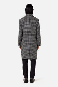 Manteau double boutonnage en laine - Grey & Black
