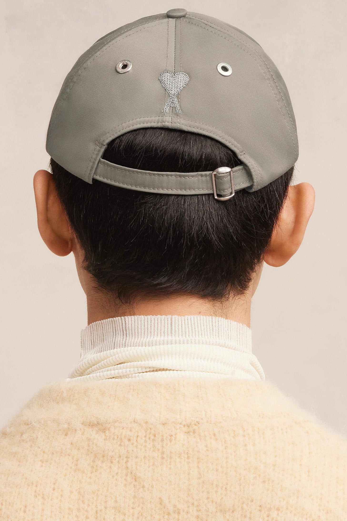 Casquette Ami Paris avec logo brodé - Taupe