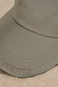 Casquette Ami Paris avec logo brodé - Taupe