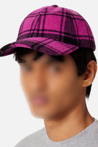 Ami wool patch cap - Fuchsia
