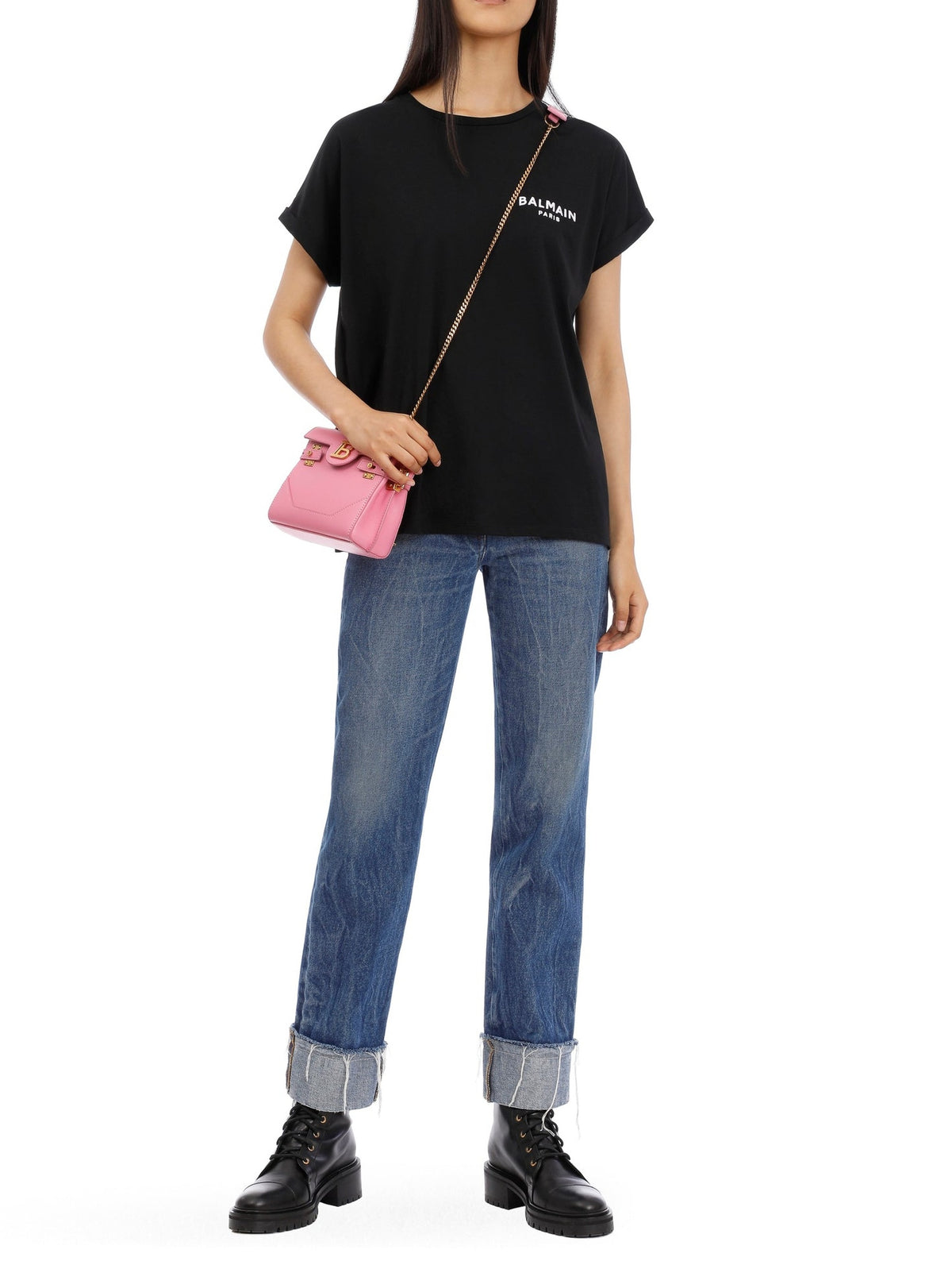T-shirt court en coton - Noir & Blanc