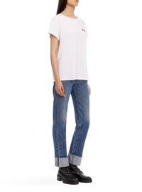 T-shirt court en coton - Blanc & Noir