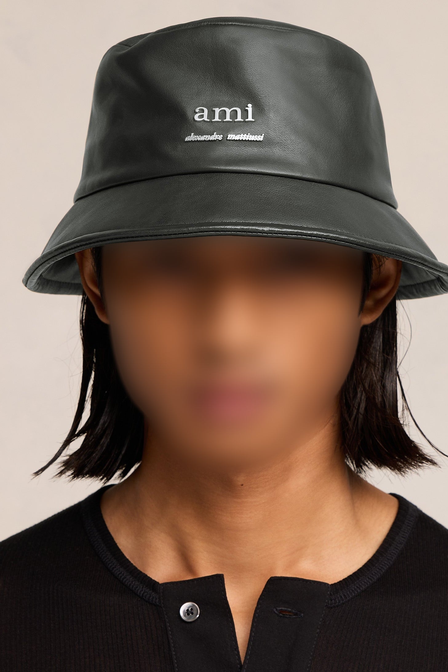 Bob Ami Alexandre Mattiussi en cuir - Dark Olive