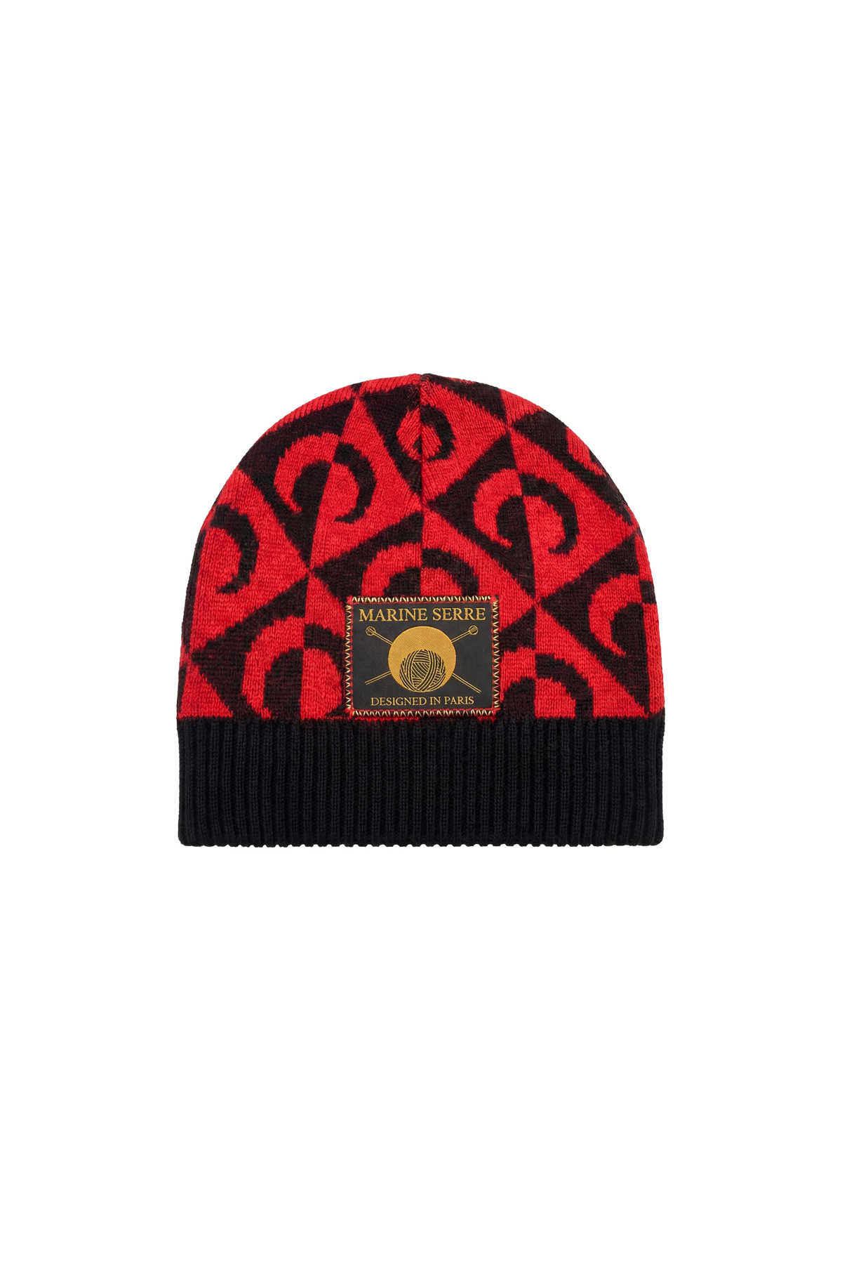 Moon Lozenge Knit Beanie - Multicolore