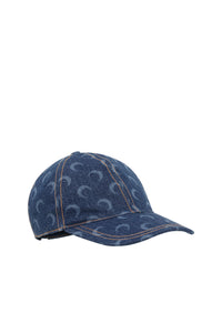 Casquette Moon en denim unisex - Light Blue