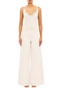 The Zephyr Mid Rise Wide Leg Jean