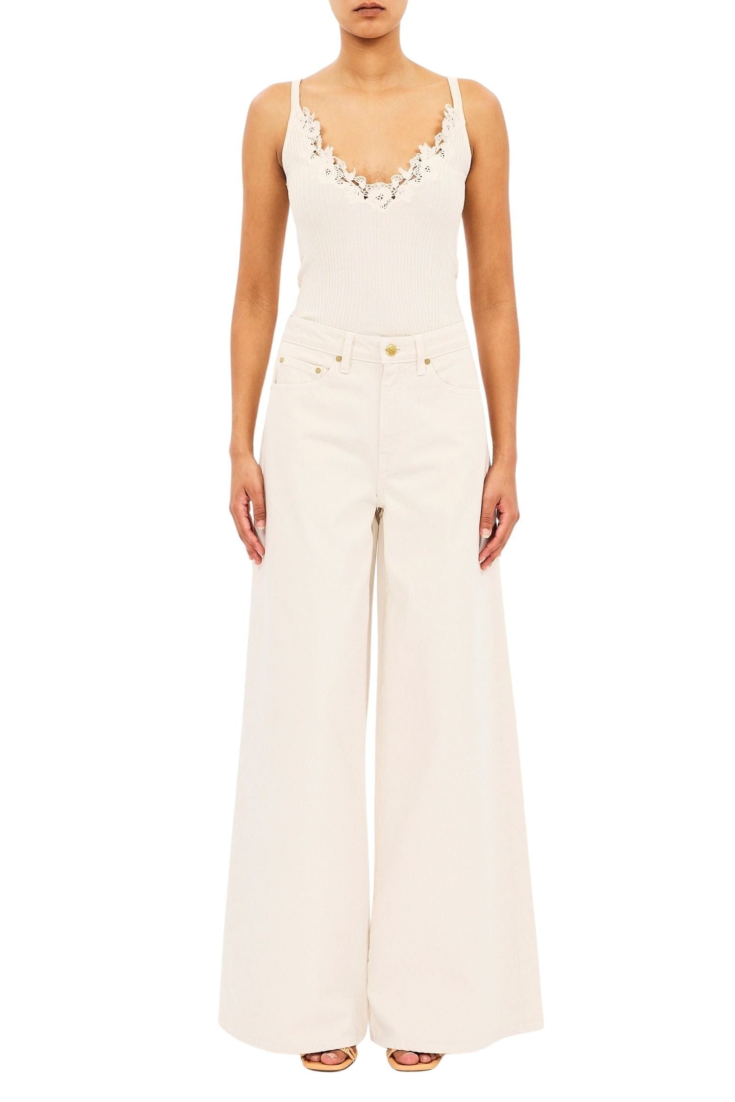 The Zephyr Mid Rise Wide Leg Jean
