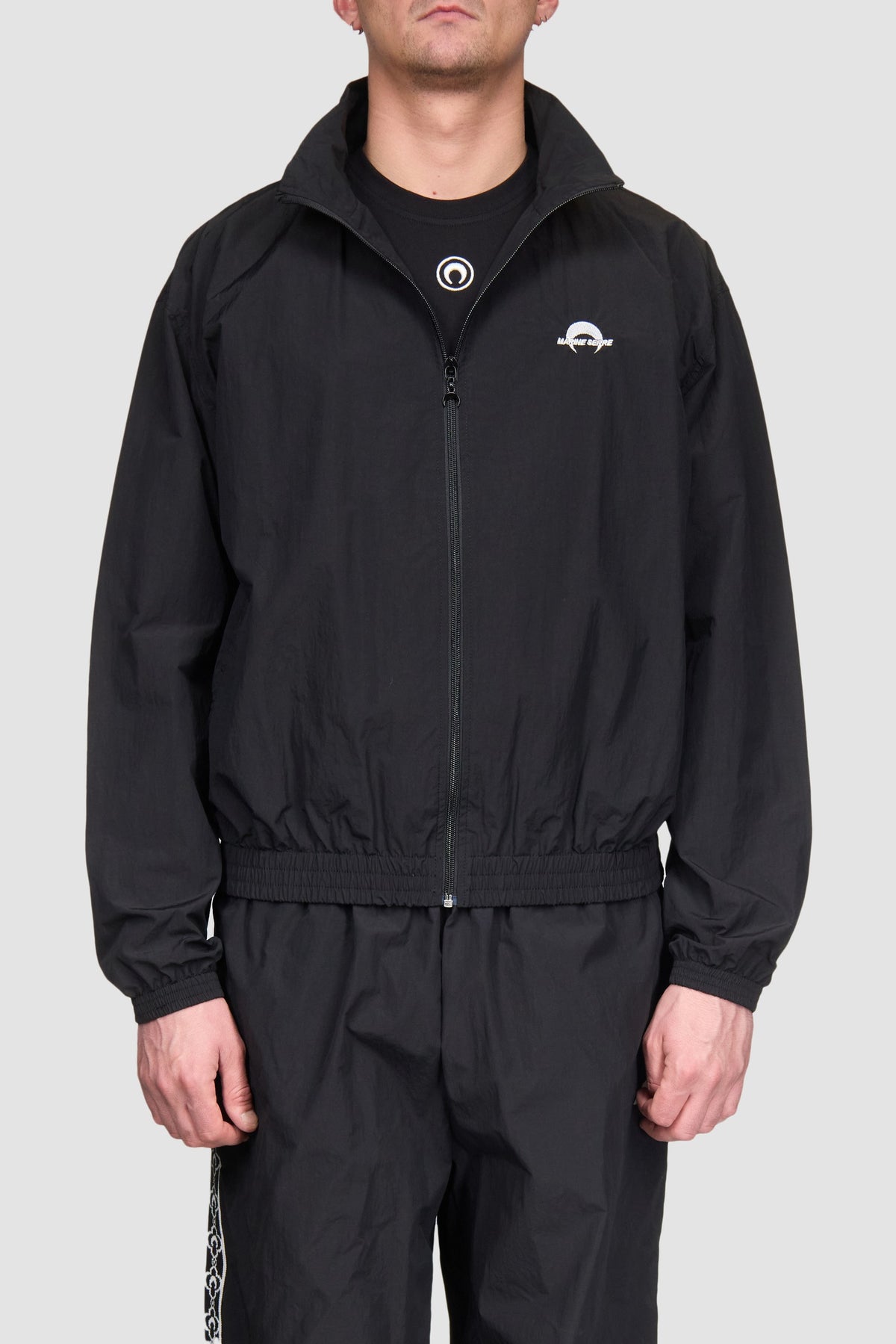 Recycled Nylon Track Jacket - Noir