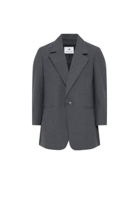 Veste en laine mélangée recyclée unisex - Grey