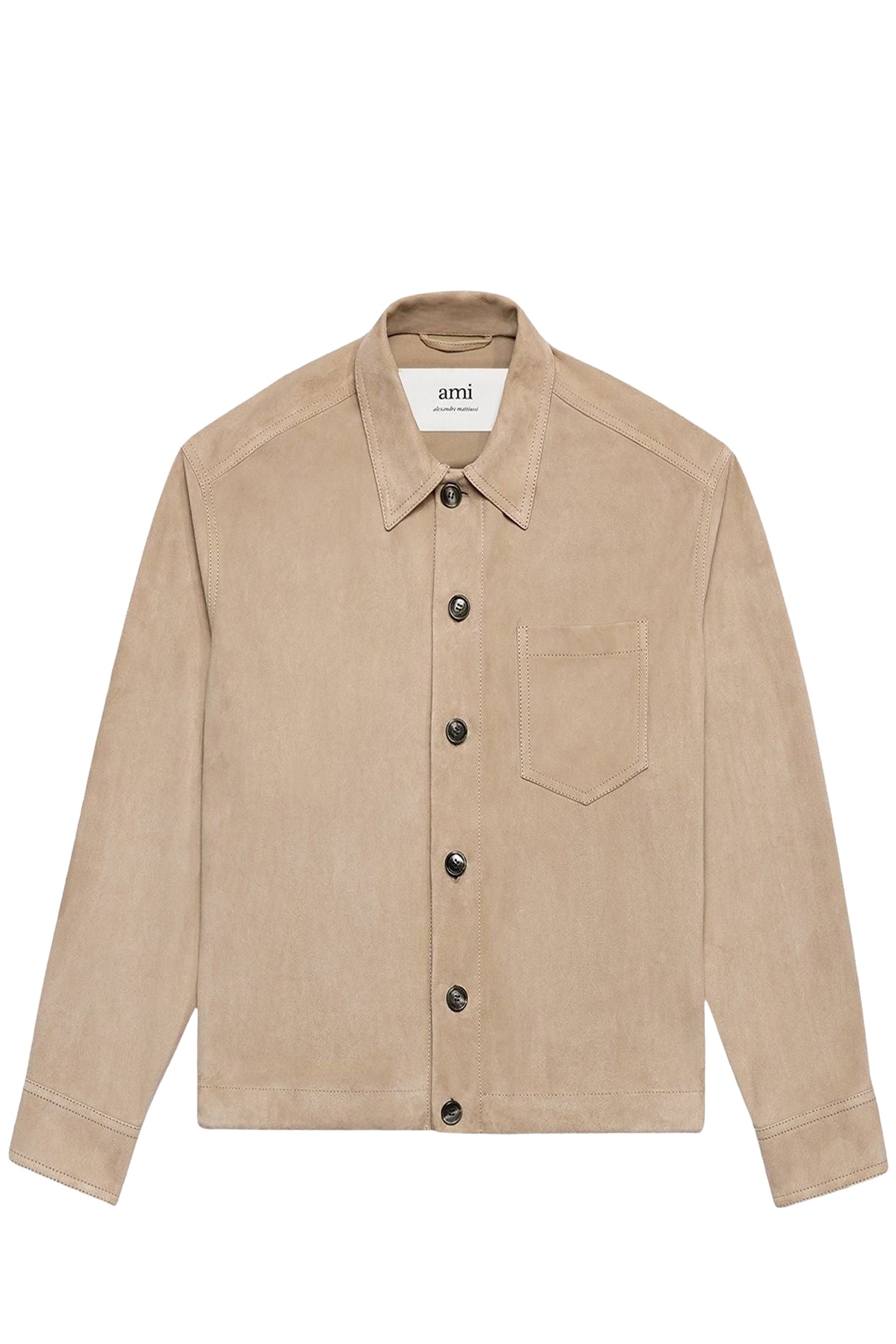 Surchemise à cordon à la taille en daim - Champagne