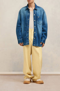 Chemise oversize avec Ami de Cœur en métal - Used Blue