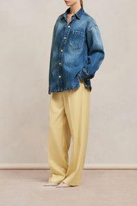 Chemise oversize avec Ami de Cœur en métal - Used Blue