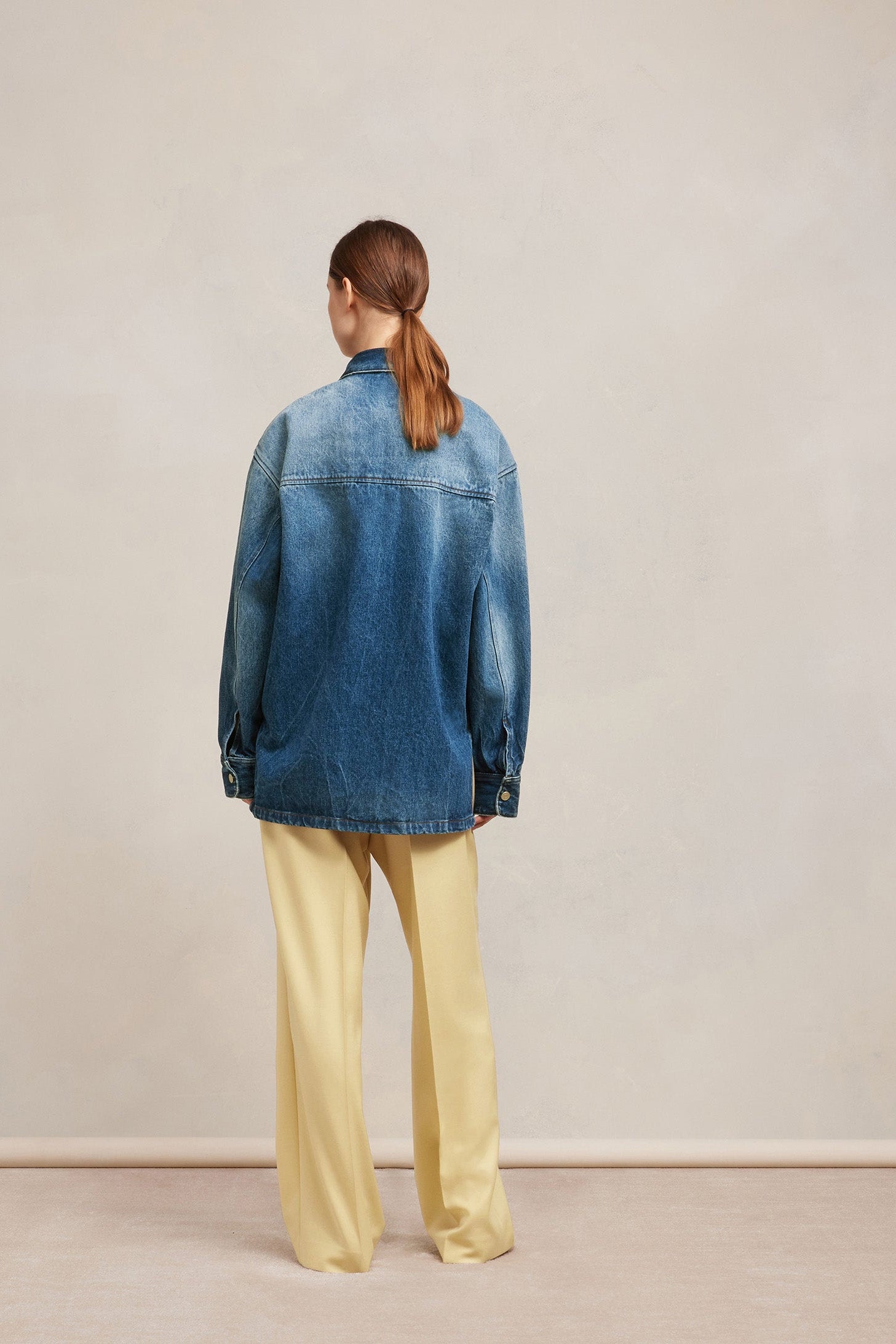 Chemise oversize avec Ami de Cœur en métal - Used Blue