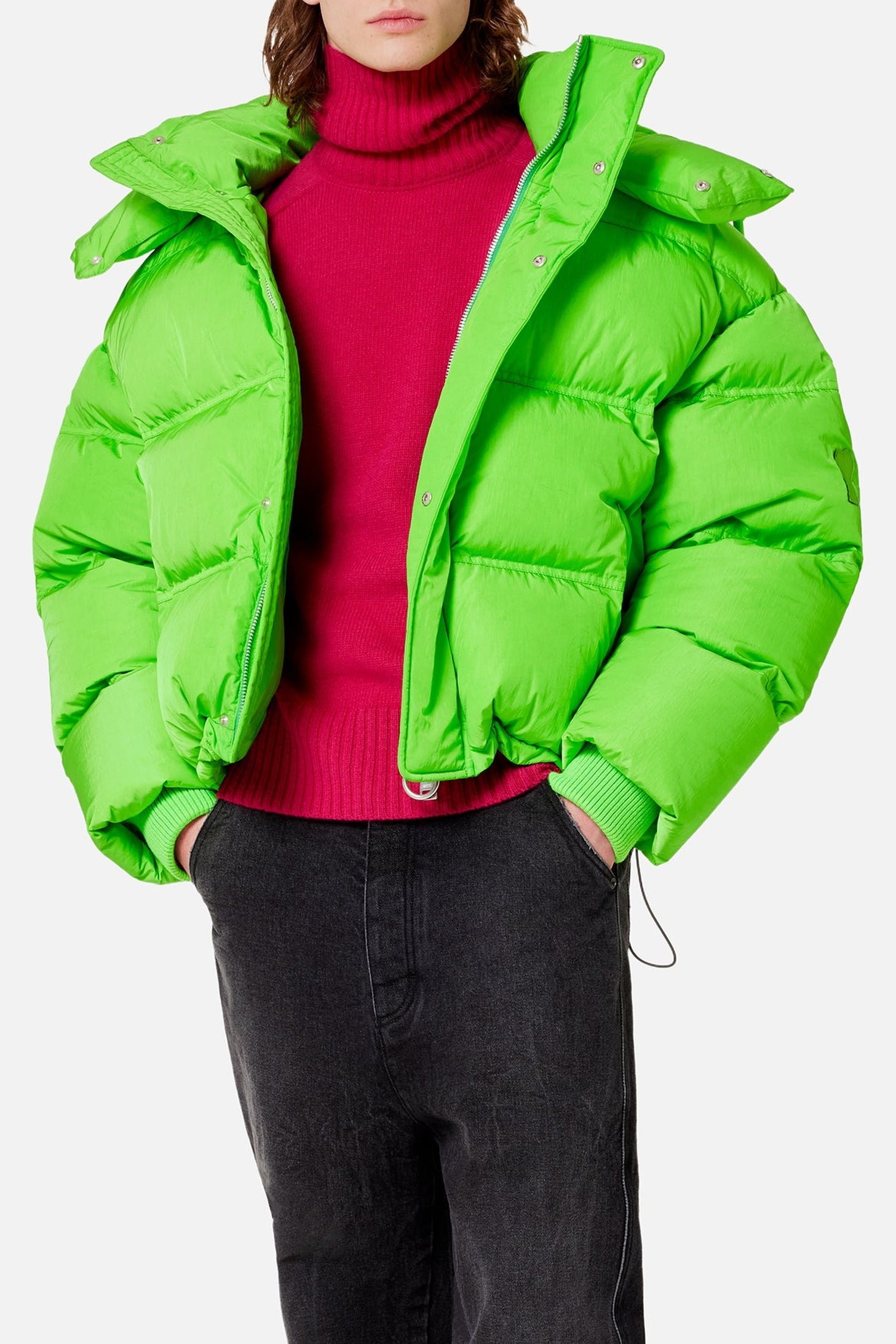 Doudoune avec patch Ami de Cœur - Green