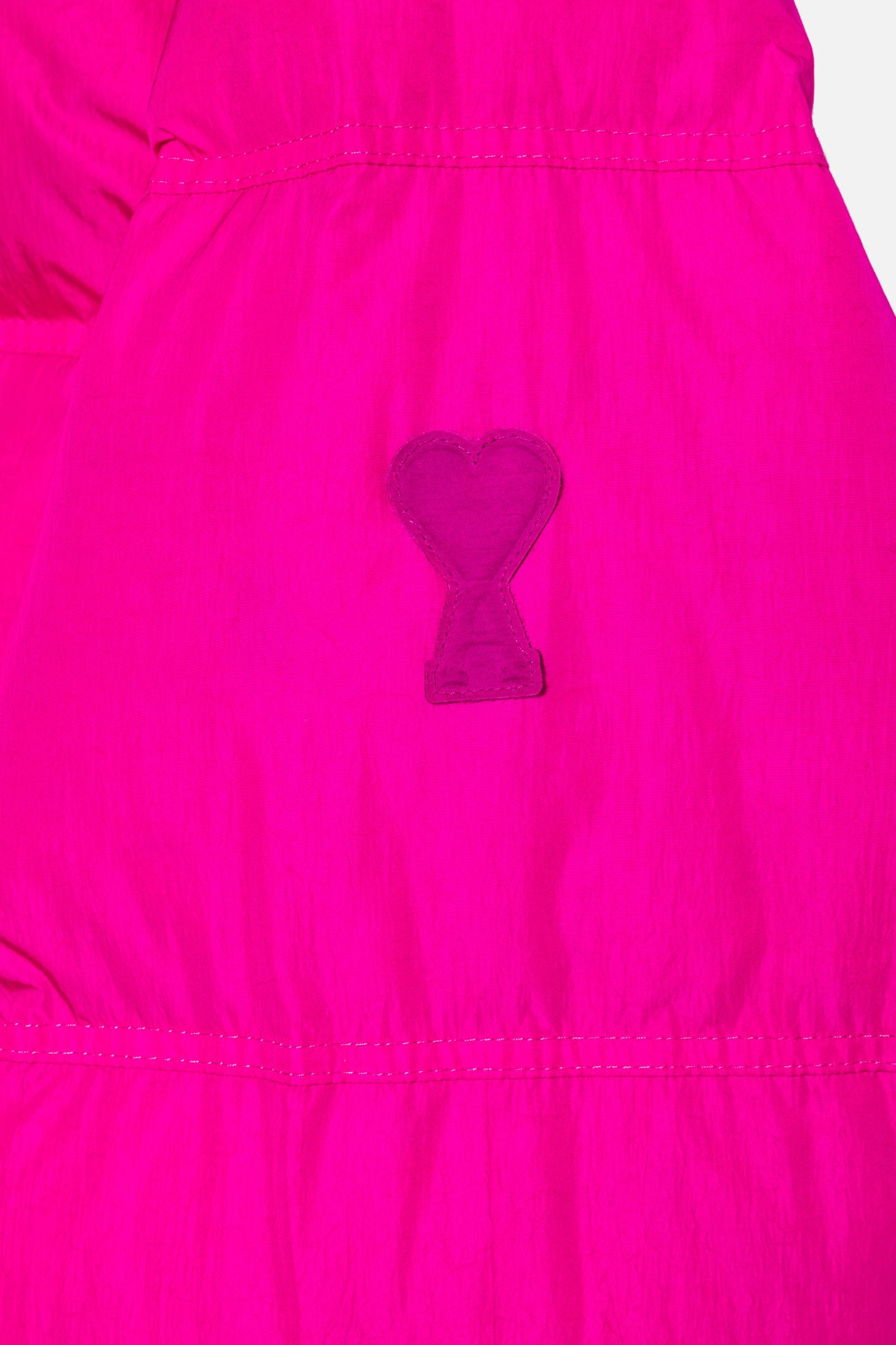 Doudoune avec patch Ami de Cœur - Fuchsia