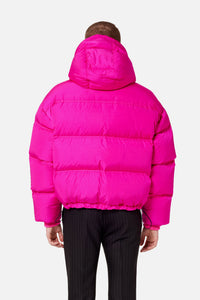 Doudoune avec patch Ami de Cœur - Fuchsia