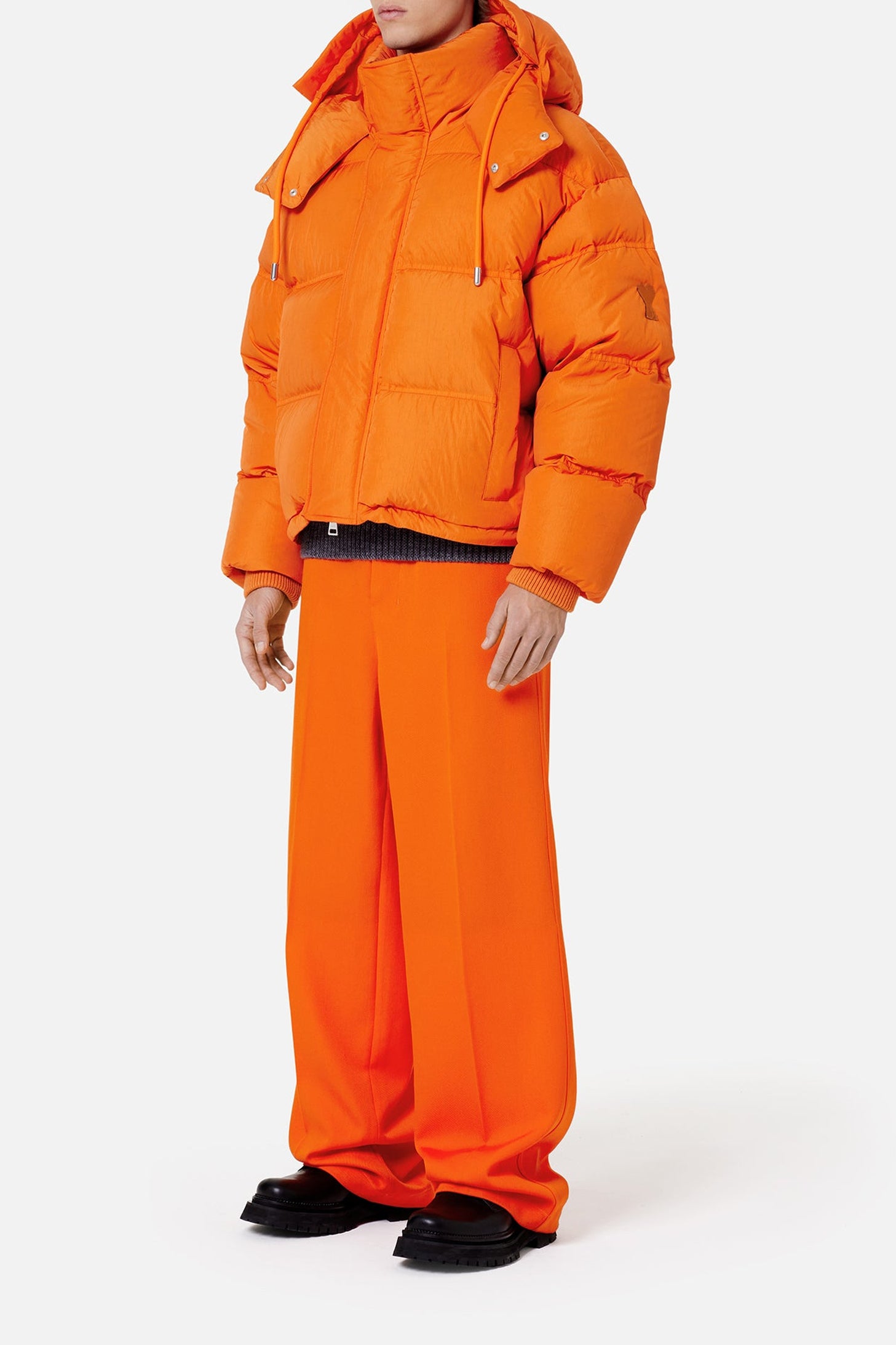 Doudoune avec patch Ami de Cœur - Orange