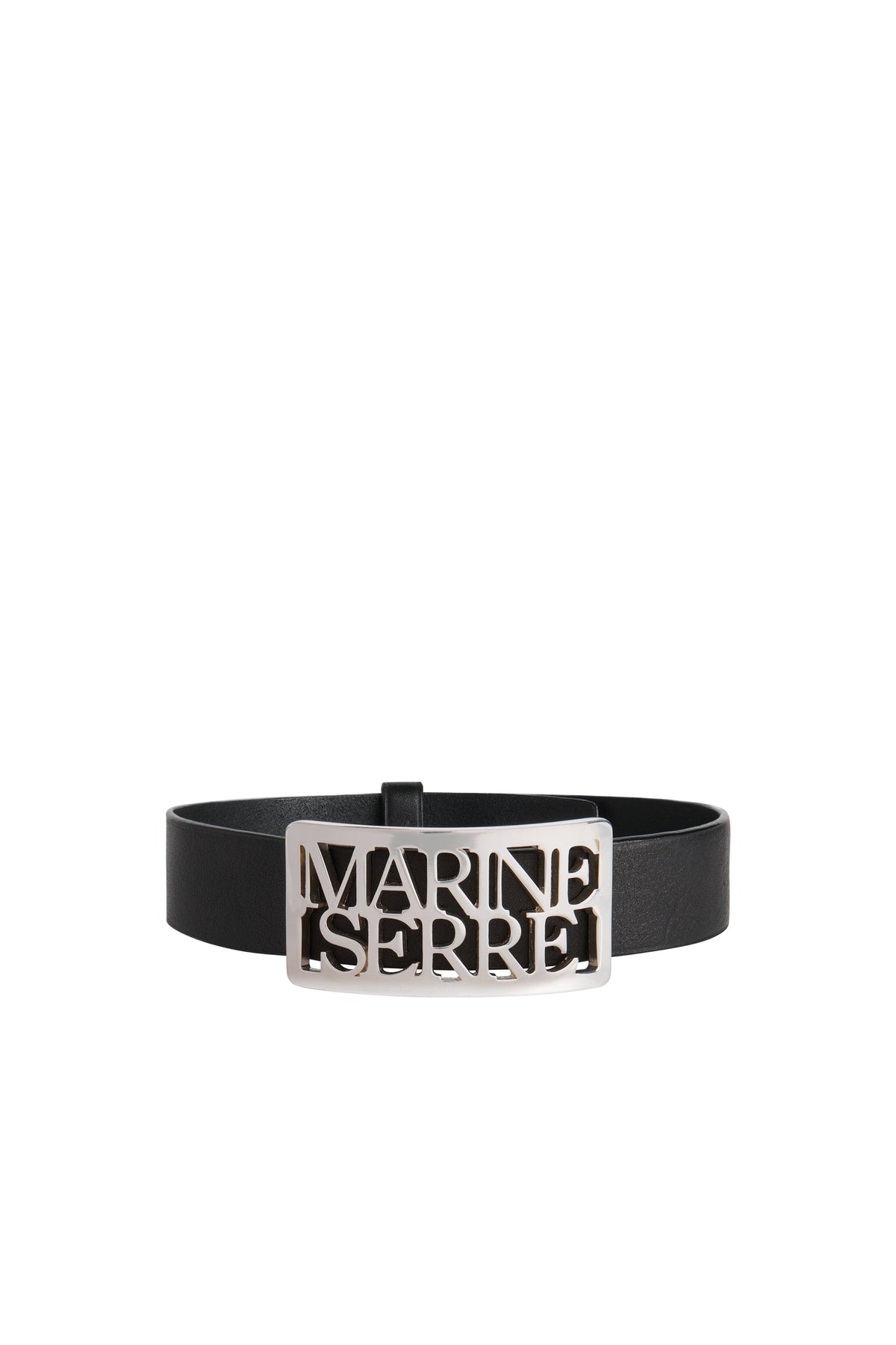 Ras du cou en cuir Moon unisex - Black