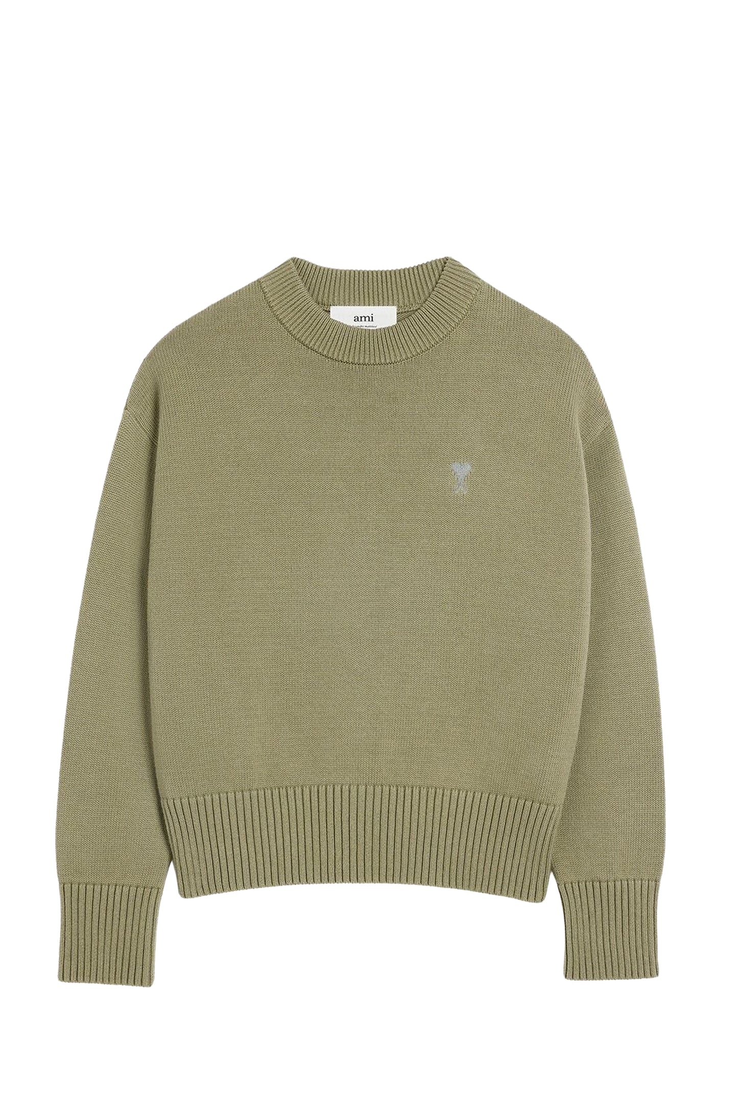 Ami de Cœur round-neck jumper - Olive