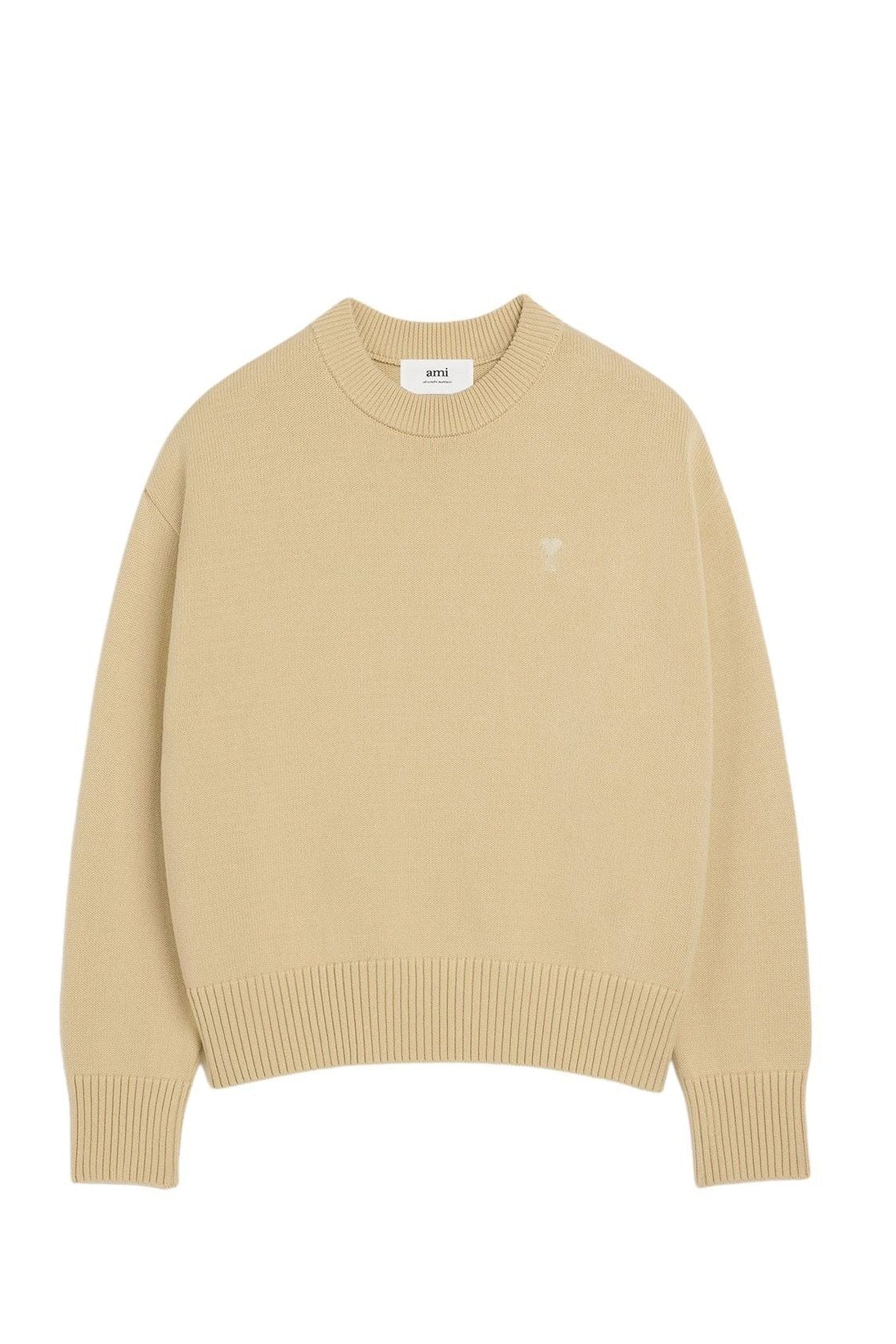 Ami de Cœur round-neck jumper - Cream