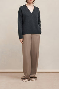 Pull en laine cachemire en laine - Heather Grey