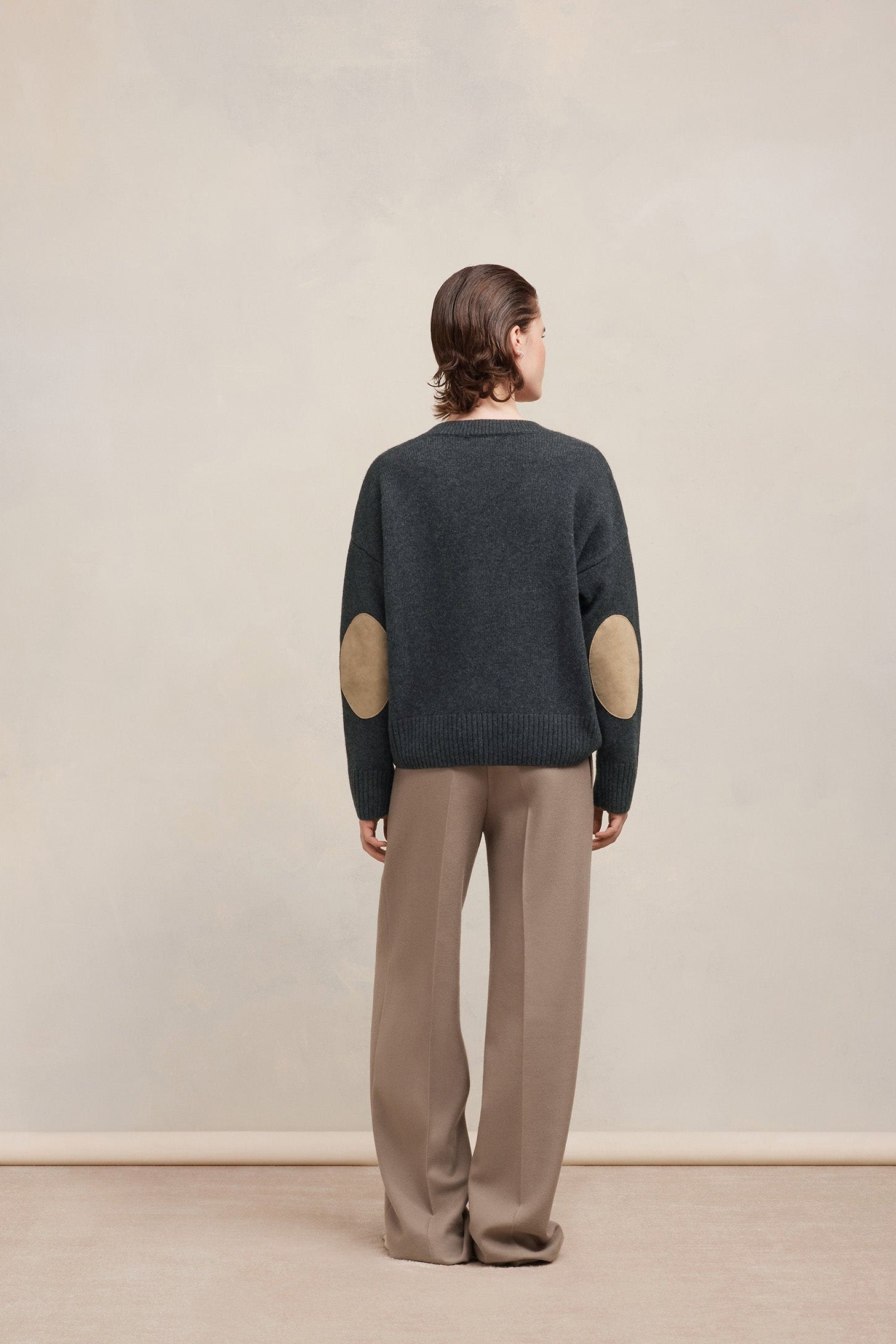 Pull en laine cachemire en laine - Heather Grey