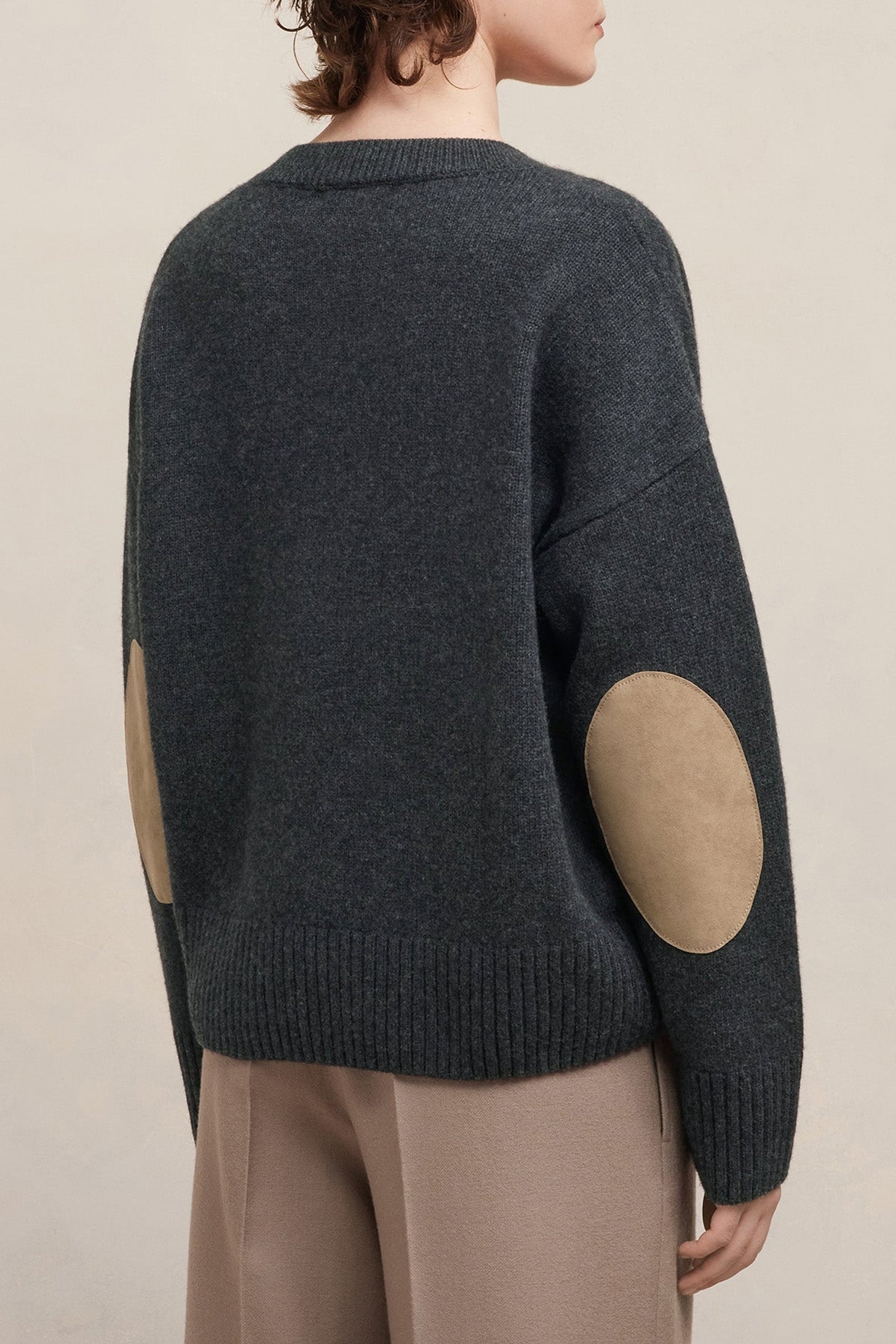 Pull en laine cachemire en laine - Heather Grey