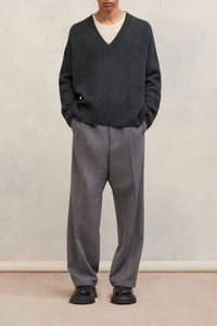 Pull en laine cachemire en laine - Heather Grey