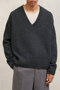 Pull en laine cachemire en laine - Heather Grey