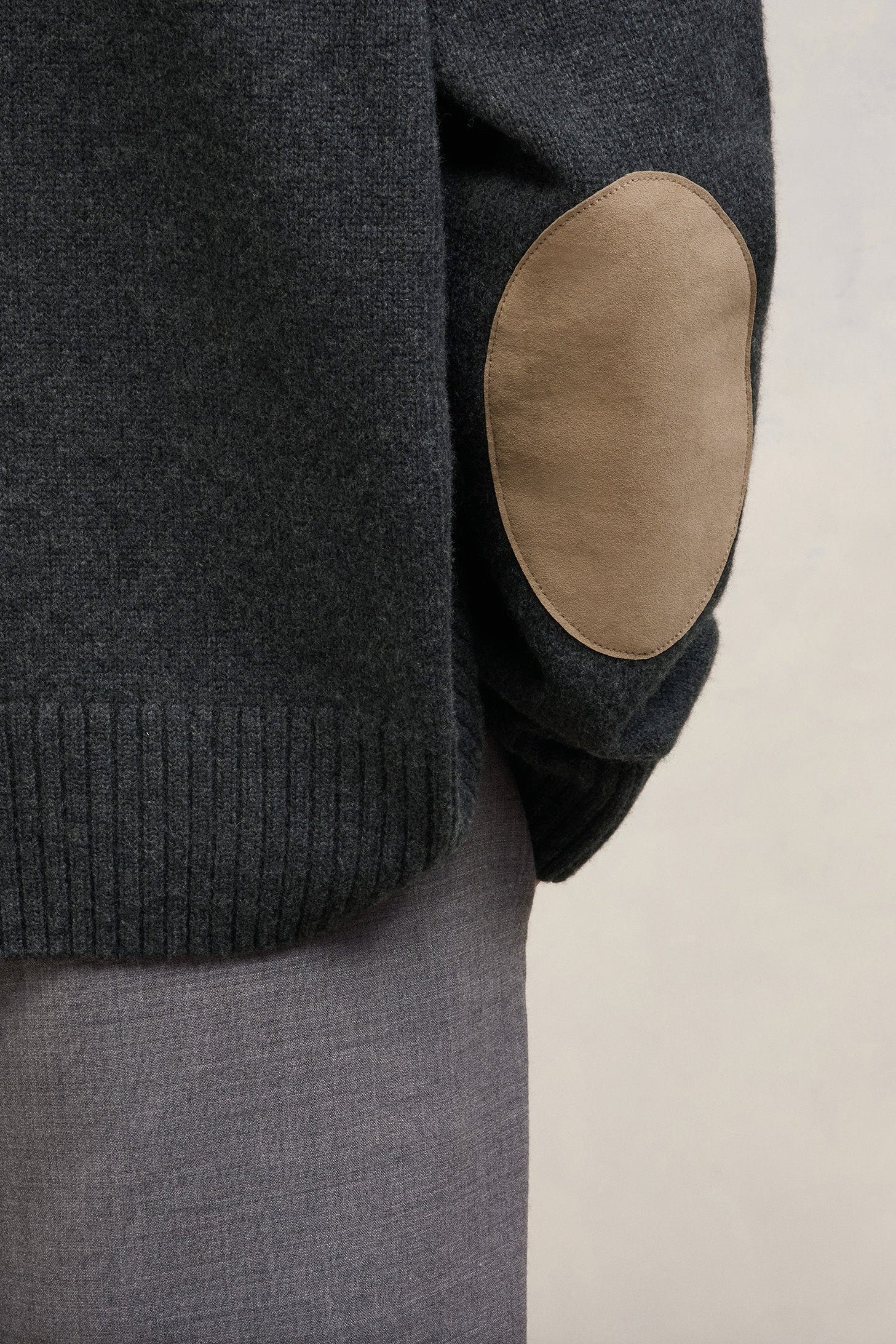 Pull en laine cachemire en laine - Heather Grey