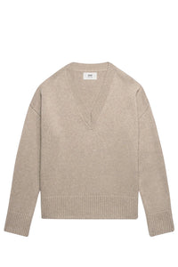 Pull en laine cachemire en laine - Taupe