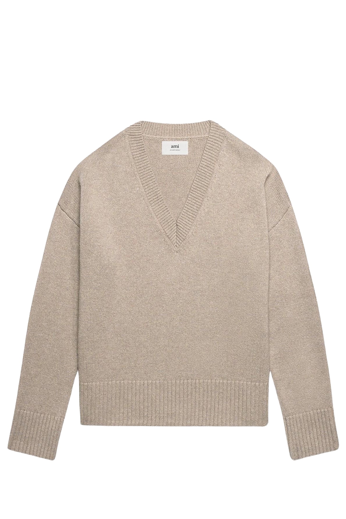 Pull en laine cachemire en laine - Taupe
