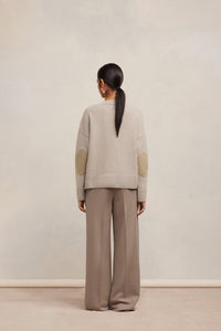 Pull en laine cachemire en laine - Taupe