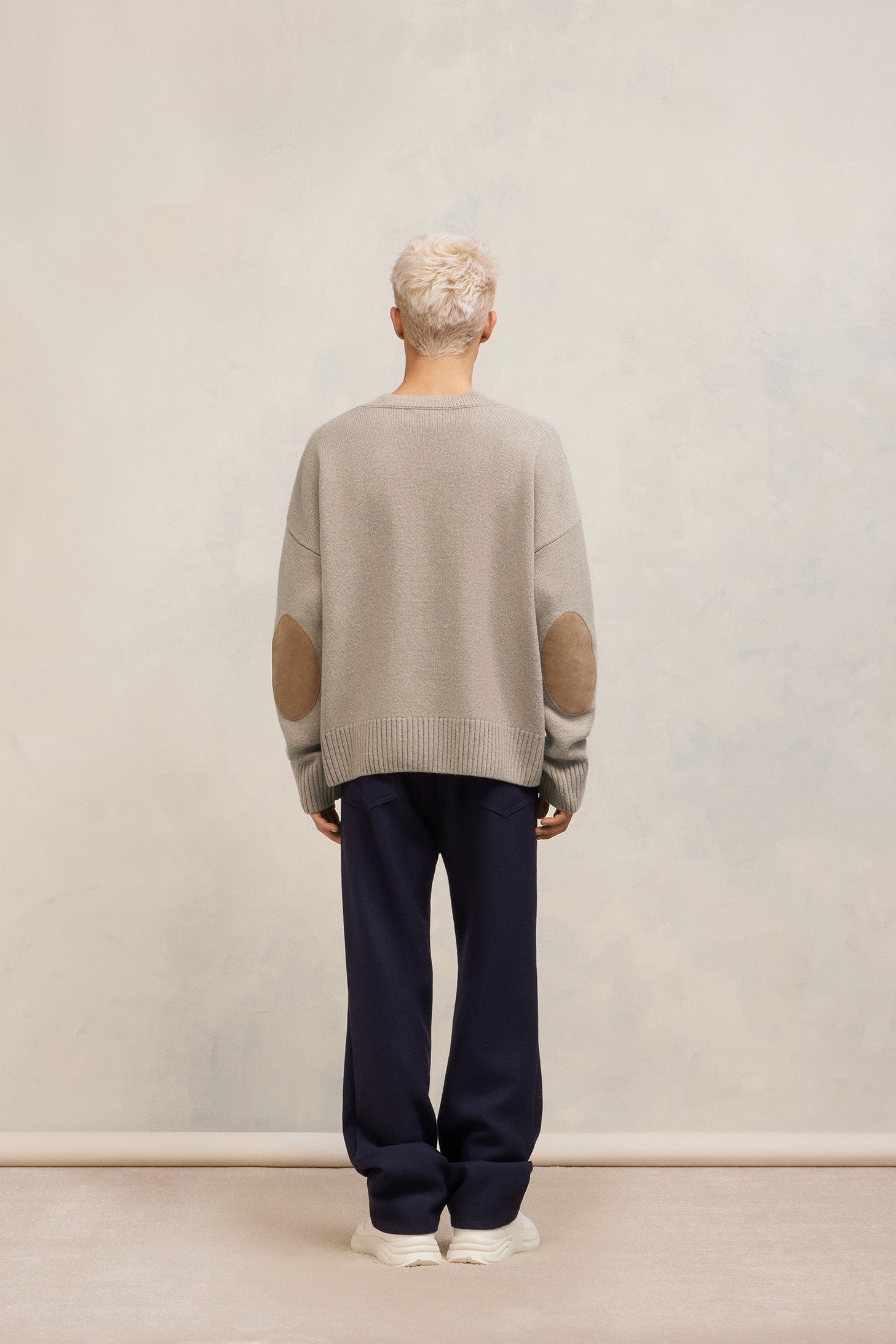 Pull en laine cachemire en laine - Taupe