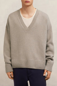 Pull en laine cachemire en laine - Taupe