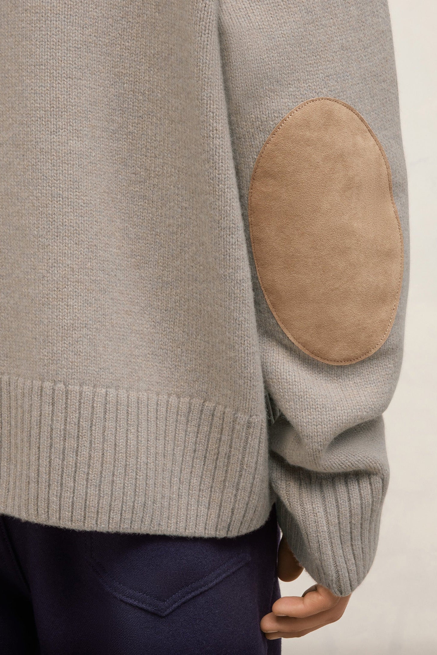 Pull en laine cachemire en laine - Taupe