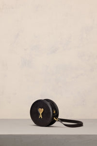 Sac rond Paris Paris en cuir - Black