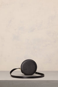 Sac rond Paris Paris en cuir - Black