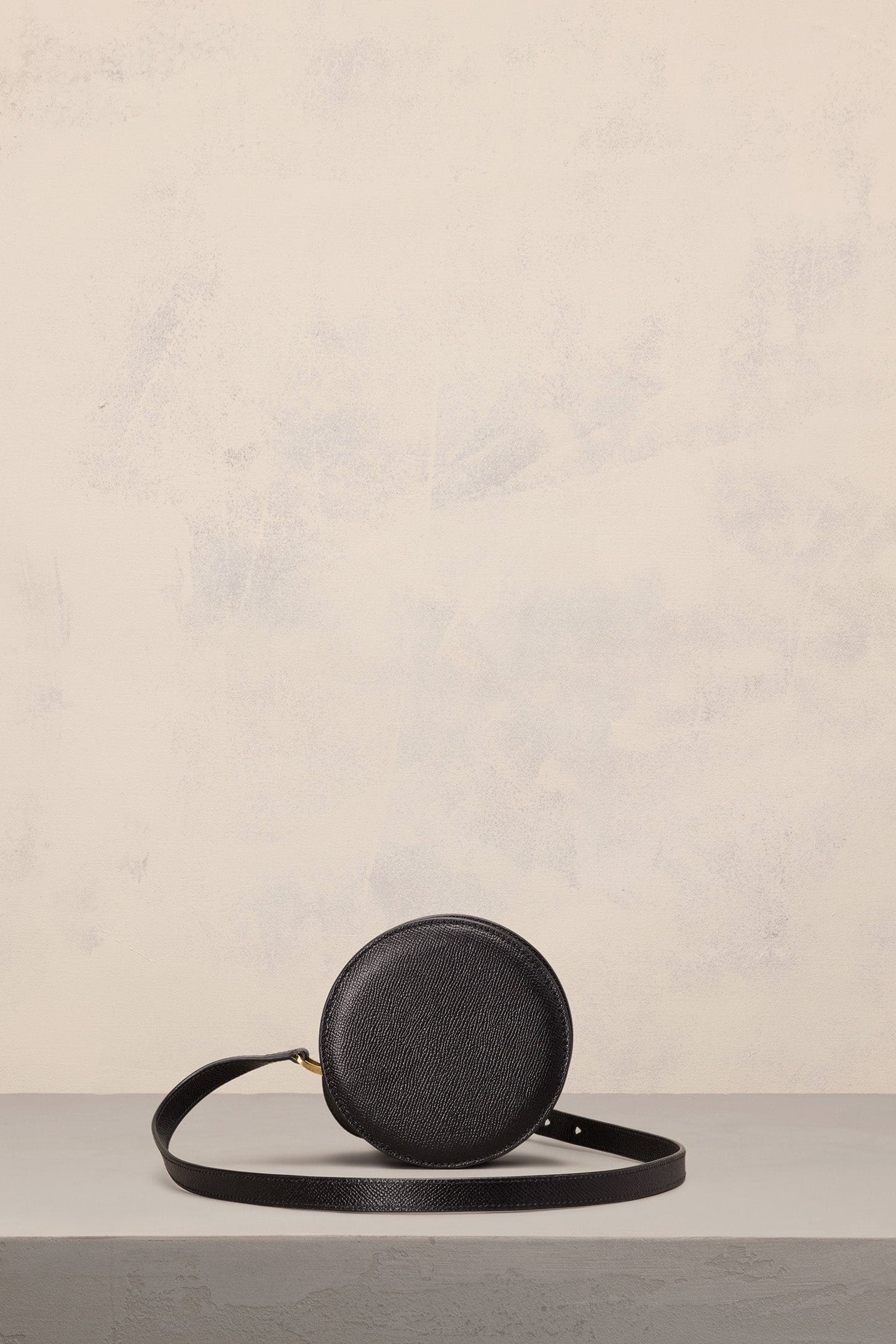 Sac rond Paris Paris en cuir - Black