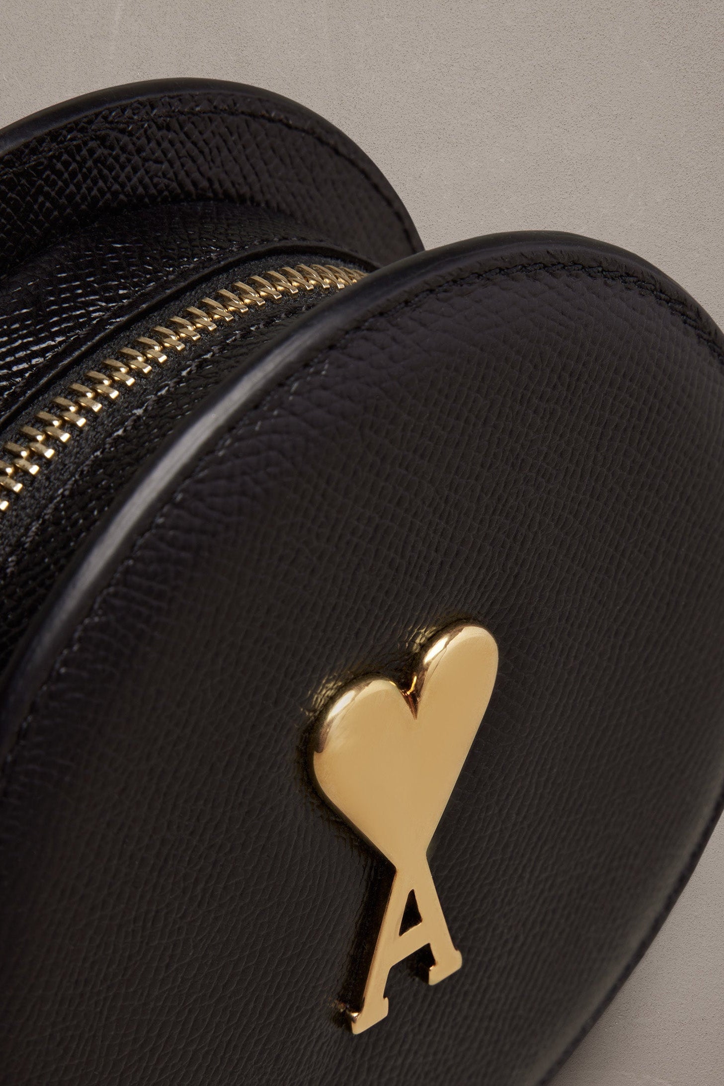 Sac rond Paris Paris en cuir - Black