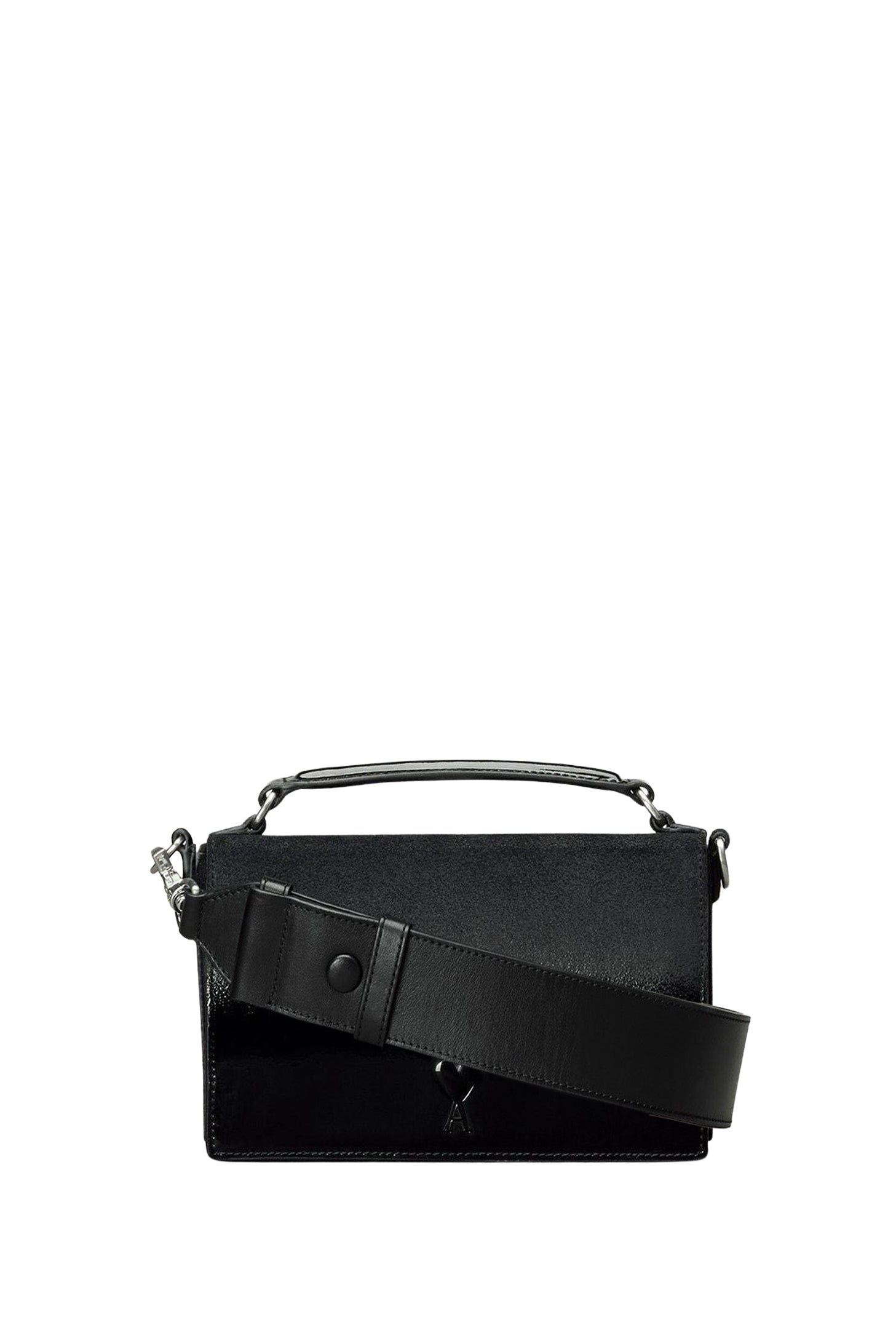 Sac lunch box Ami de Cœur en cuir - Black
