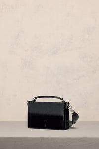 Sac lunch box Ami de Cœur en cuir - Black