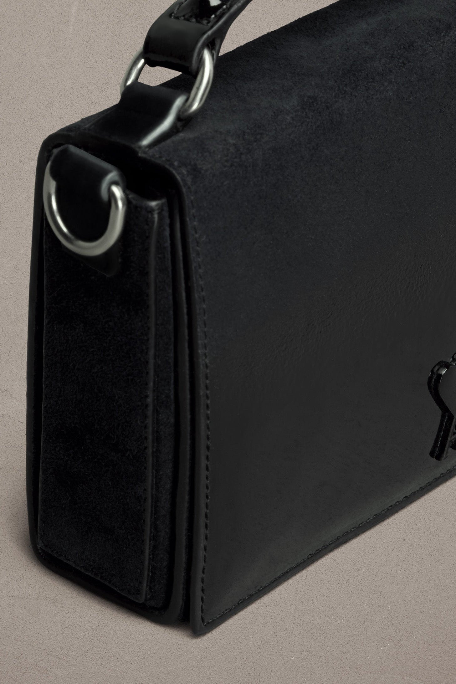 Sac lunch box Ami de Cœur en cuir - Black