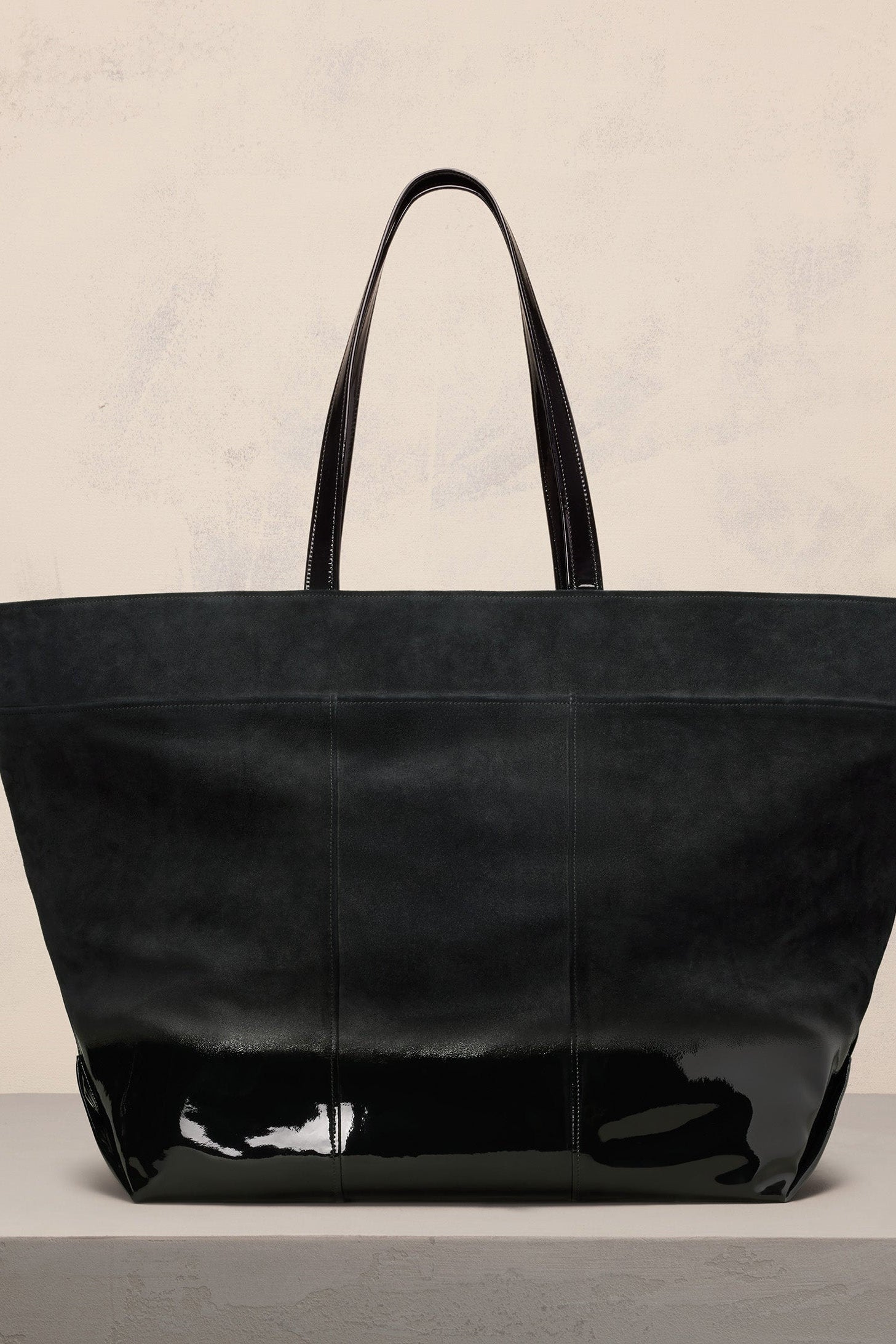 Grand cabas Est Ouest Ami en cuir - Black