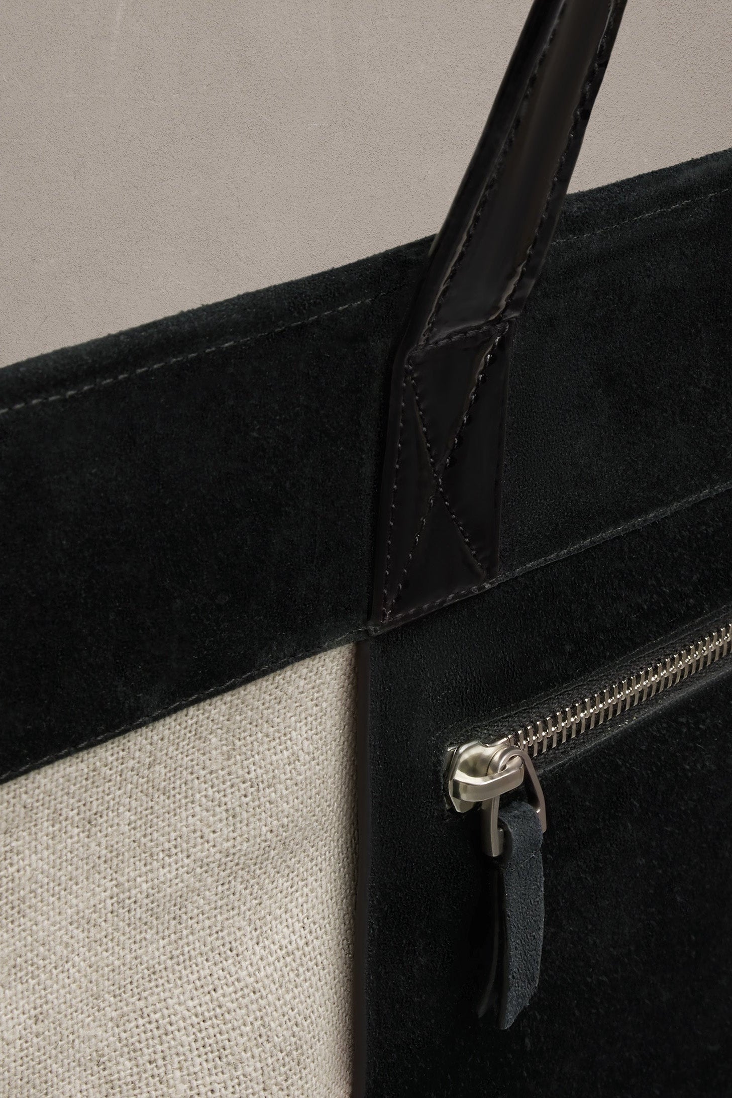 Grand cabas Est Ouest Ami en cuir - Black