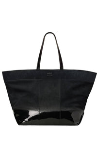 Grand cabas Est Ouest Ami en cuir - Black