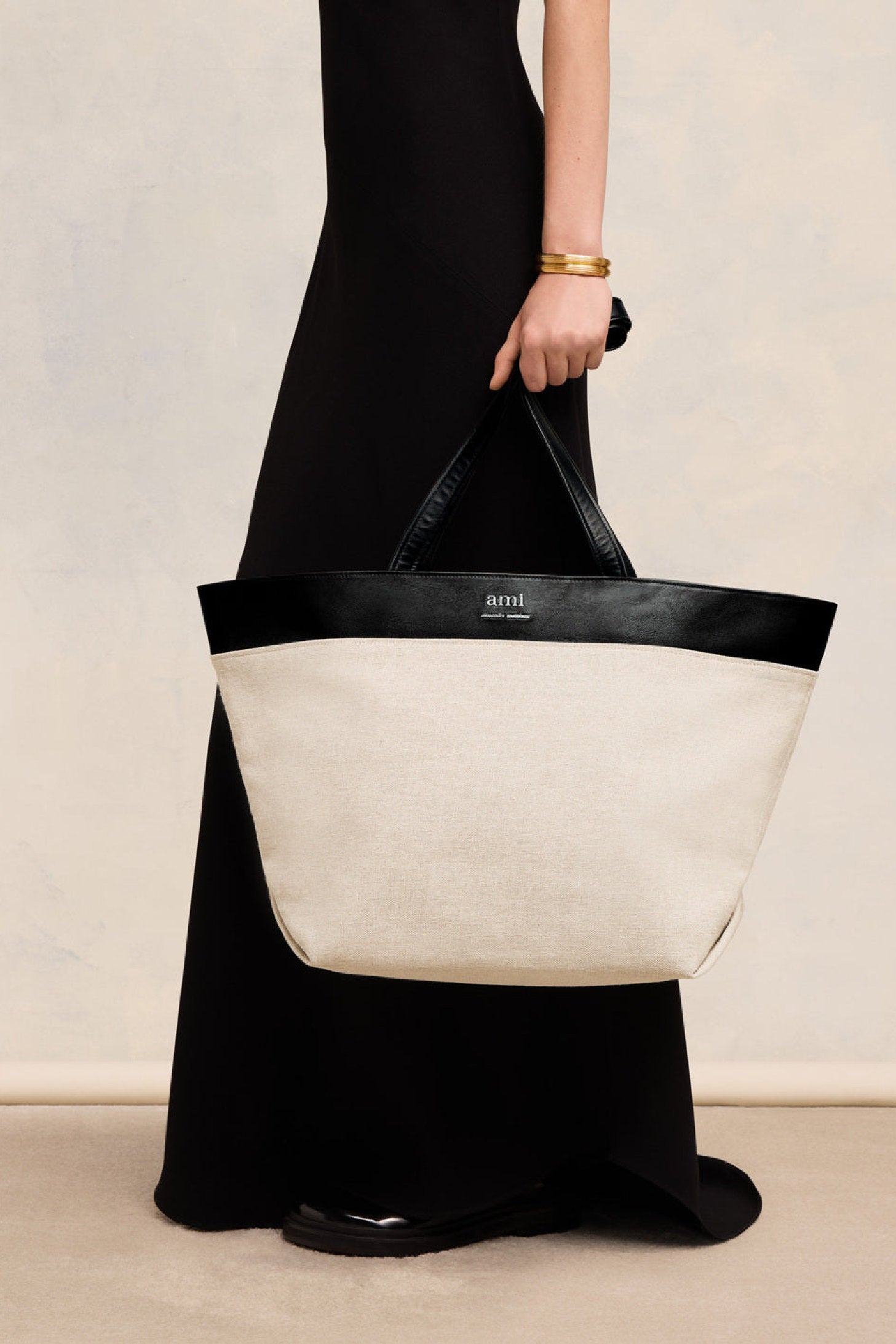 Cabas Est Ouest Ami en lin - Natural