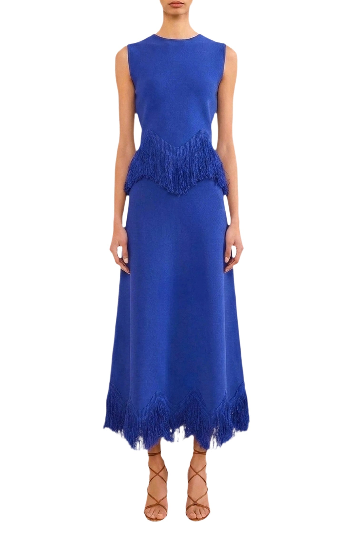 Paulina Knit Skirt with Fringe